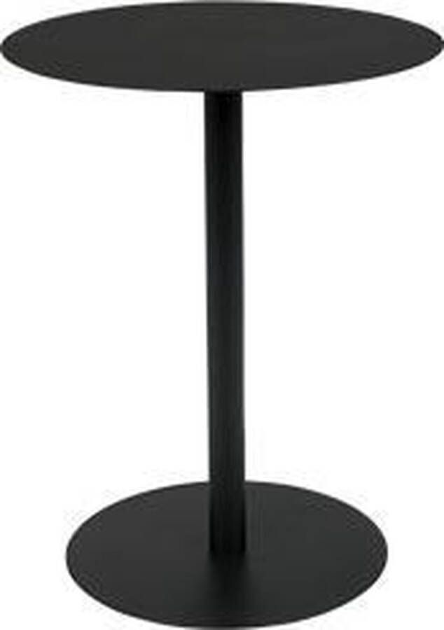 Zuiver side table snow black round s