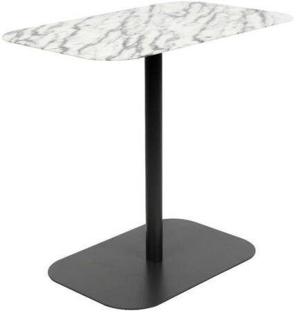 Intens Wonen Zuiver Snow bijzettafel rechthoek marmer