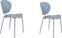 Zuiver The Ocean Chair Eetkamerstoelen Ocean Blue Set van 2 Blauw - Thumbnail 1