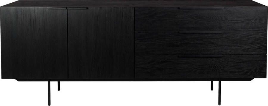 Zuiver | Dressoir Travis Black Oak | Woonkamer meubels | Dressoir