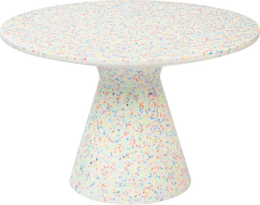 Zuiver Ronde Salontafel Victoria Terrazzo 50cm Wit