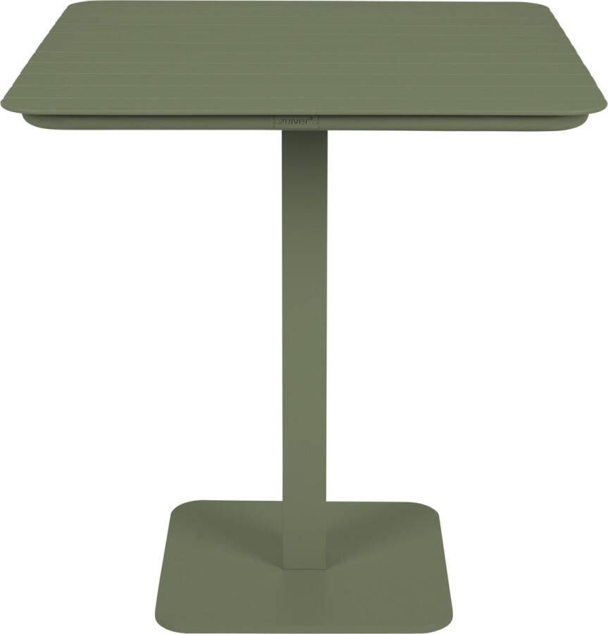 Zuiver Vondel Tuintafel Bistrotafel Vierkant 71x71 cm Aluminium Groen