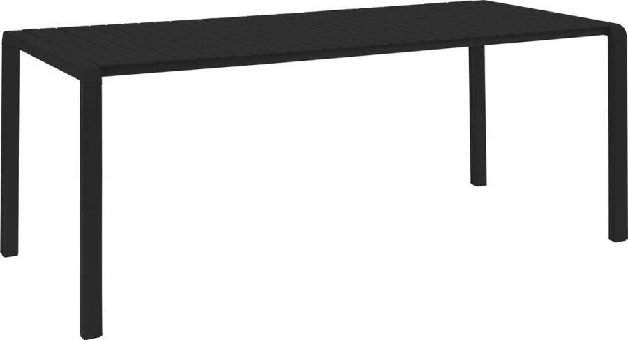Zuiver | Tuintafel Vondel 214x97 Black | Tuinmeubelen | Tuintafel