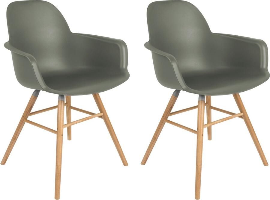 Zuiver Albert Kuip eetkamerstoel met armleuning (set van 2)