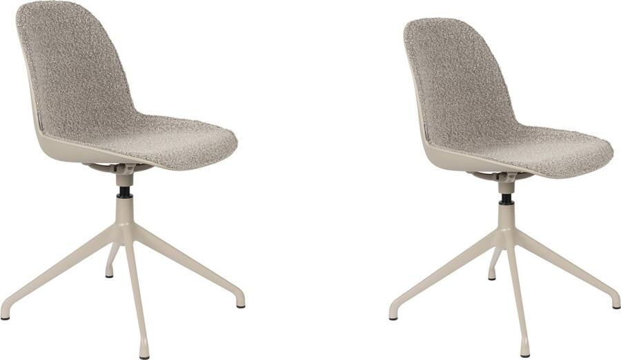 Zuiver | Eetkamerstoel Albert Kuip Swivel Taupe | Zitmeubels eetkamer | Eetkamerstoel