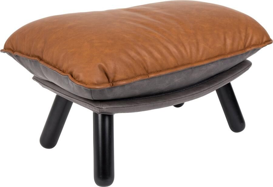 Zuiver Hocker Lazy Sack PU leer Bruin