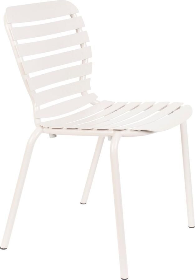 Zuiver Vondel Tuinstoelen Clay Wit Set van 2