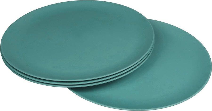 Zuperzozial C-PLA borden FLAVOUR-IT PLATE misty blue blauw 25 5cm set 4