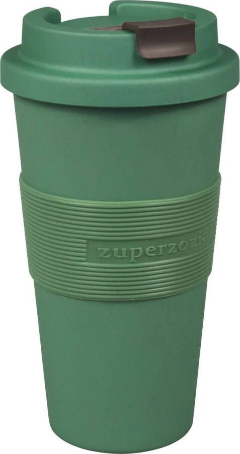 Zuperzozial C-PLA reisbeker koffiebeker coffee to go beker TIME-OUT MUG large rosemary green groen 480ml