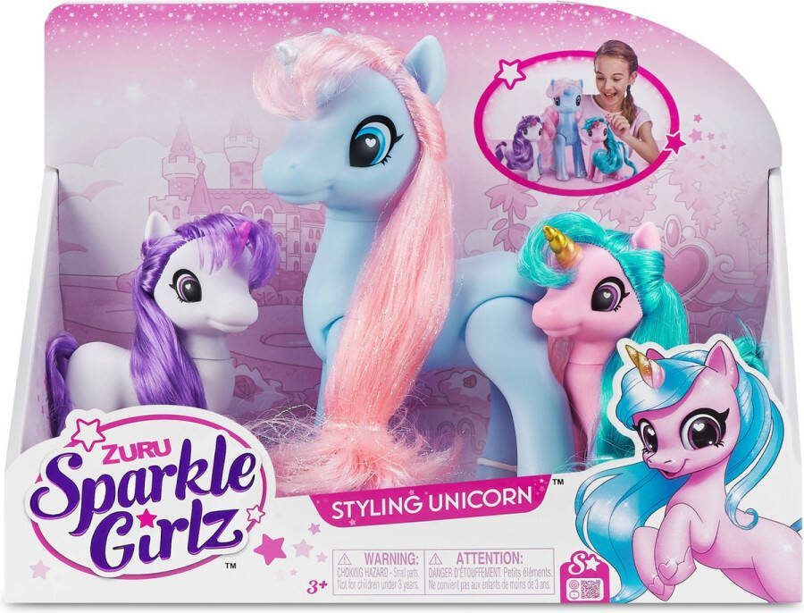 ZURU 3 animal figures Sparkle Girlz Unicorn