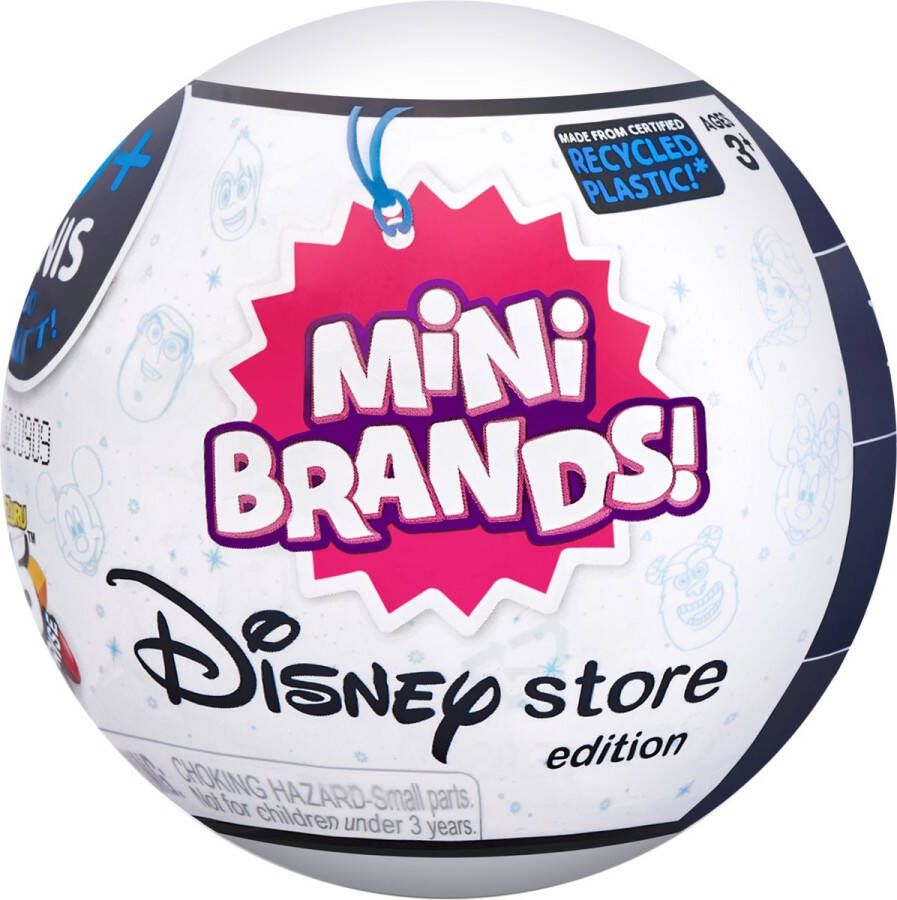 ZURU Mini Brands Disney Store Edition Speelfiguur Mini figuur 5 Verrassingen Echte Miniaturen uit de Disney Speelgoedwinkel