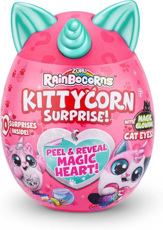 ZURU Rainbocorns Kittycorn Surprise Roze Verrassingsei 18x12 cm