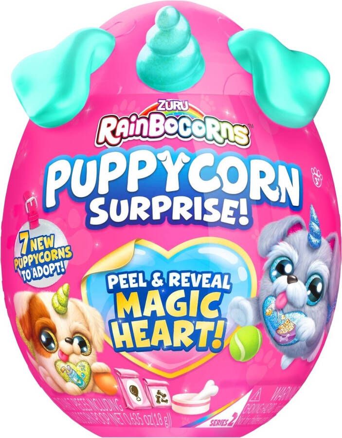 ZURU Rainbocorns Puppycorn Surprise Series 4 Roze Verrassingsei 18x12 cm