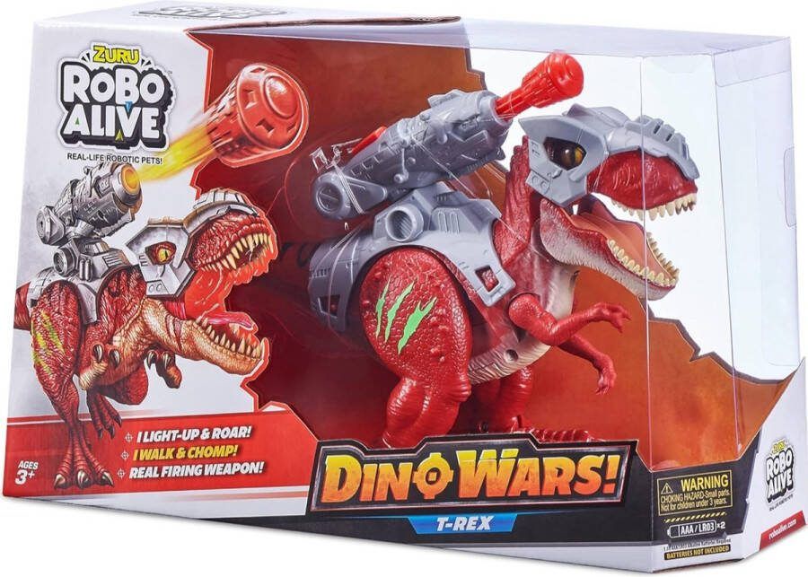 ZURU Robo Alive Dino Wars Speelgoedrobot T- Rex Licht + Geluid