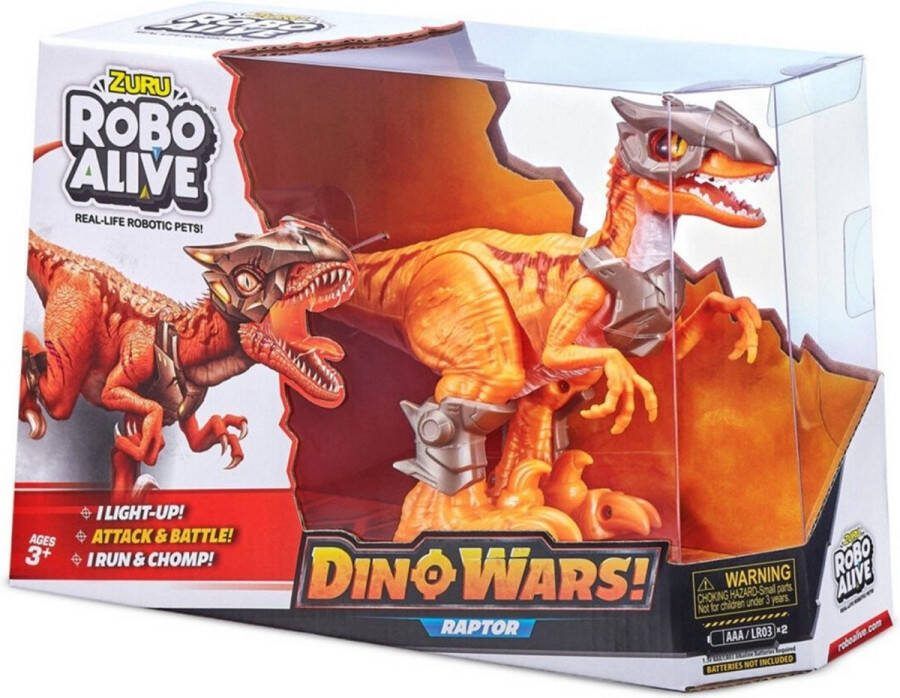 ZURU Robo Alive Dinosaurus Raptor Glow In The Dark