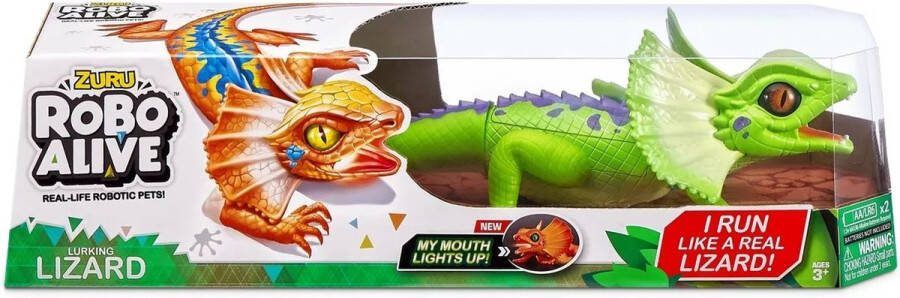 ZURU Robo alive hagedis oranje Met licht en geluid