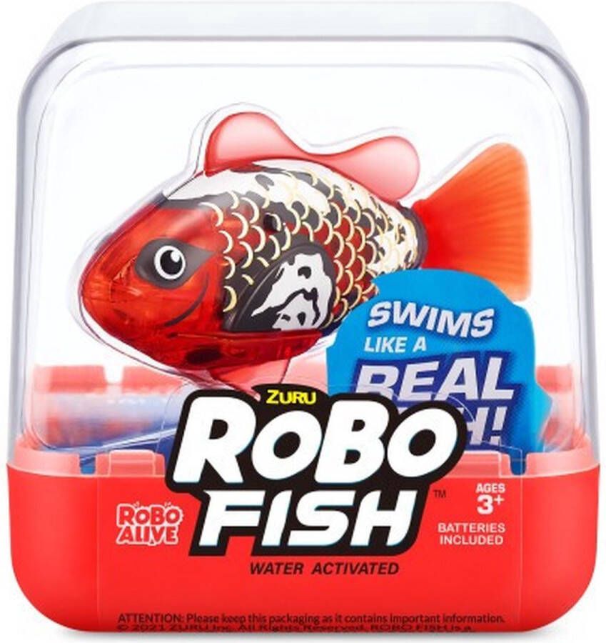 ZURU RoBo Alive Robot Huisdier Fish Vis Rood