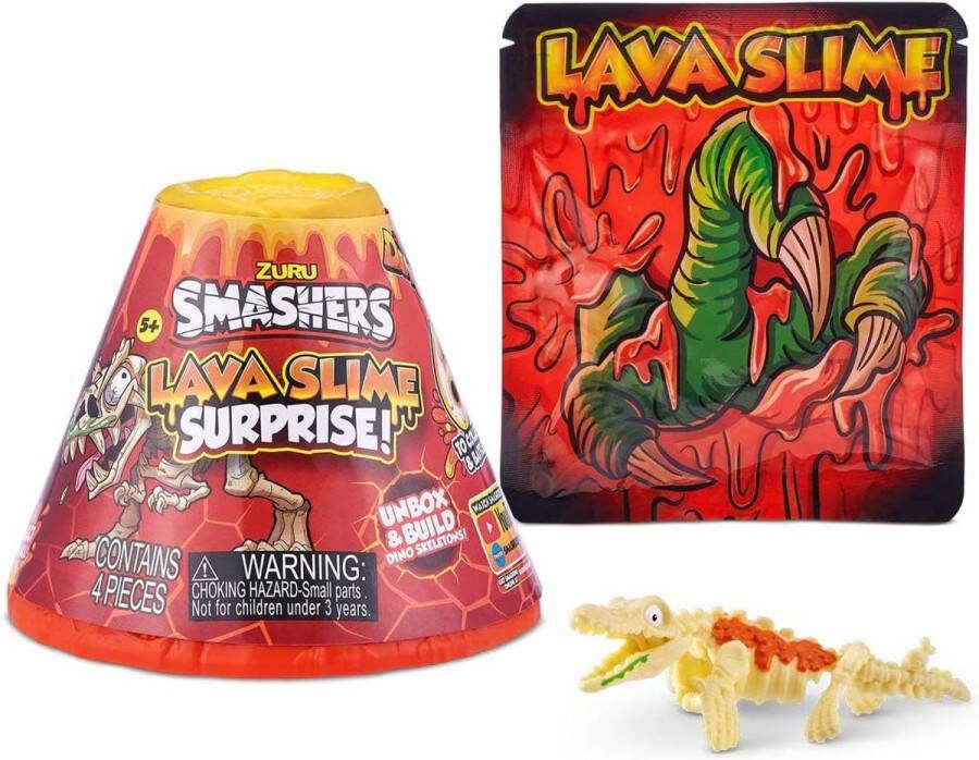 ZURU Smashers Lava Slime Surprise Dino 1 exemplaar Spaar ze allemaal