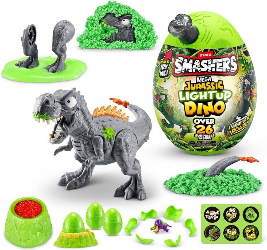 ZURU Smashers Mega Jurassic Light-Up Dino