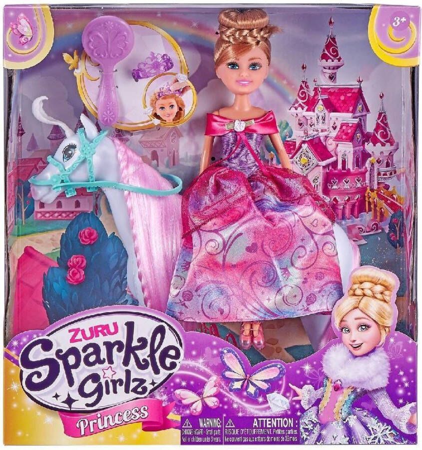 ZURU Sparkle Girlz Prinses met Paard + Accessoires