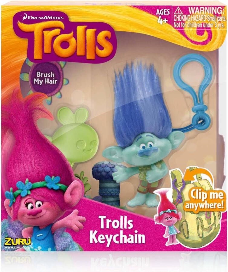 ZURU Trolls True Color Branch Sleutelhanger 10 cm