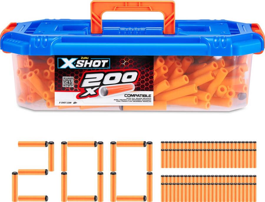 ZURU X-Shot Excel Speelgoedblaster Pijlen Navulling Opbergbox 200 Darts