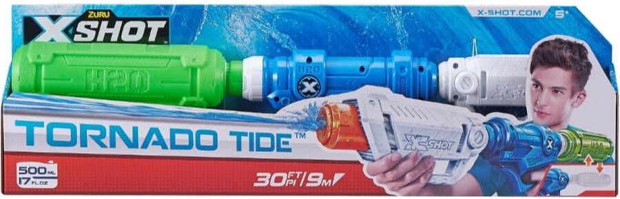 Zuru X-SHOT Tornado Tide waterpistool.spuit wel tot 9 meter ver!!!! Nog even genieten met dit toffe waterpistool deze zomer