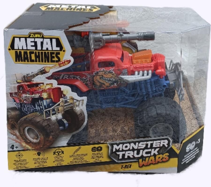 ZURU Metal Machines Monster Truck Wars T-Rex Vanaf 3 Jaar