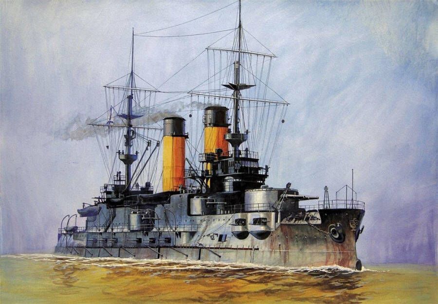 Zvezda 1:350 9027 Russian Battleship Borodino Plastic Modelbouwpakket