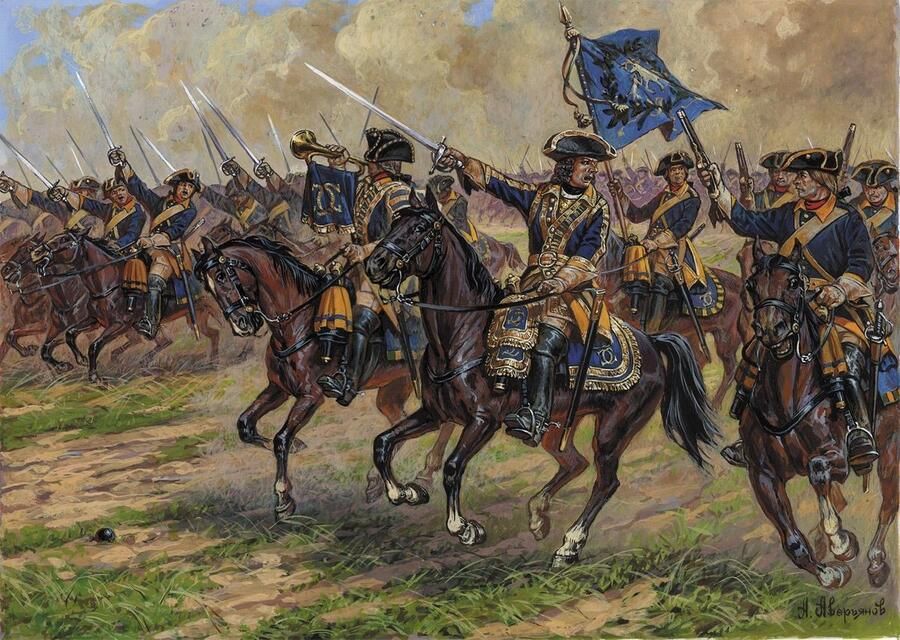 Zvezda 1:72 8057 Swedish Dragoons of Charles XII XVII-XVIII centuries AD Plastic Modelbouwpakket