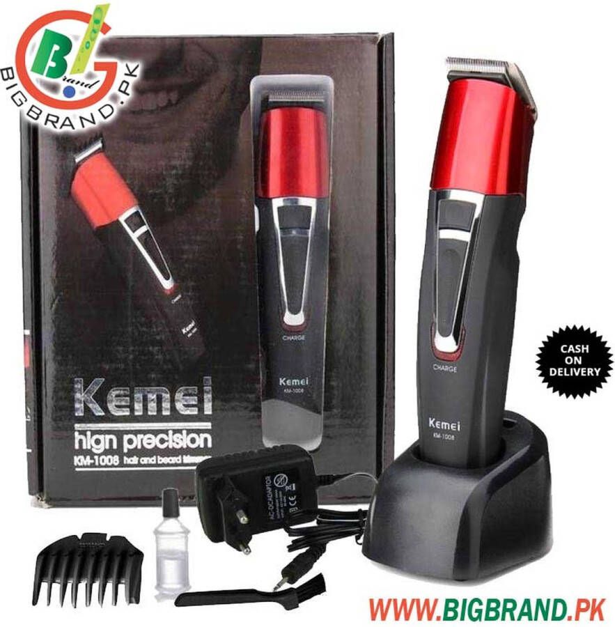 Zwart Kemei – Tondeuse mannen – Scheerapparaat mannen – Hair clipper – Hair trimmer – Baardtrimmer –