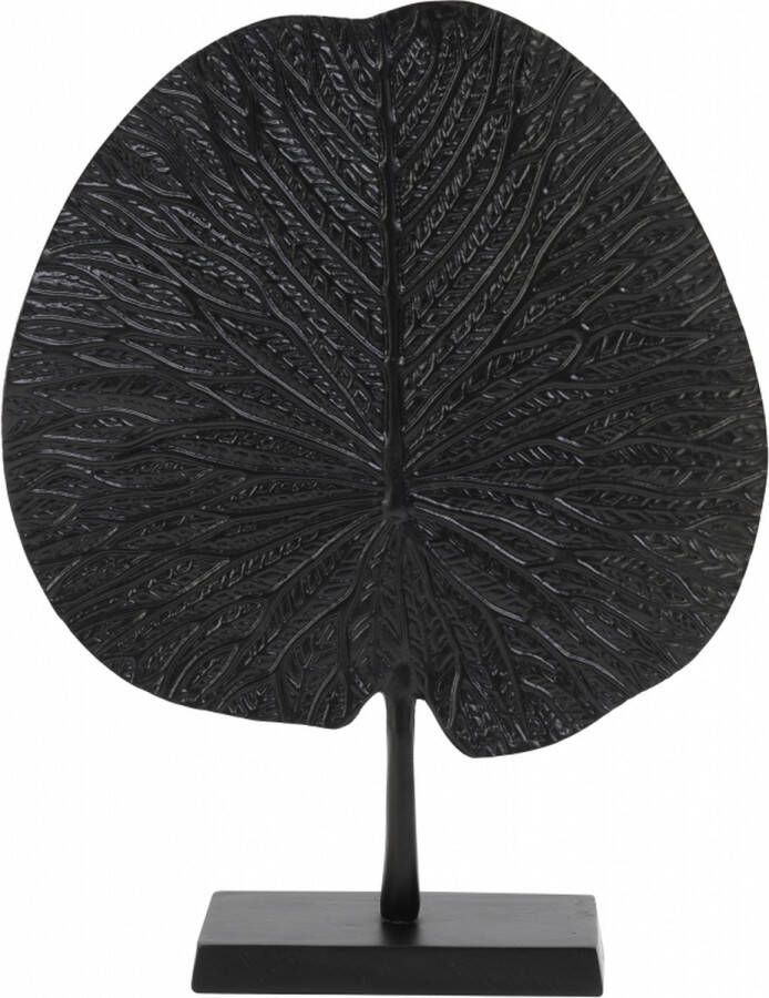 Light & Living Light&living Ornament op voet 34x9x43 cm LEAF zwart