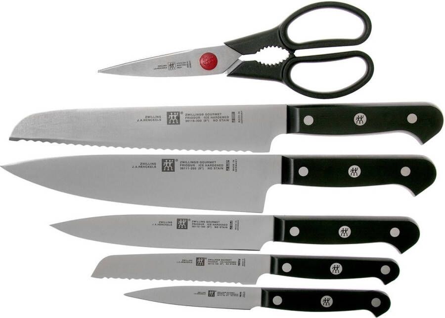 Zwilling Gourmet Zelfslijpend messenblok essenhout 7-dlg | Keukenmessen | Keuken&Koken Keukengerei | 4009839408182
