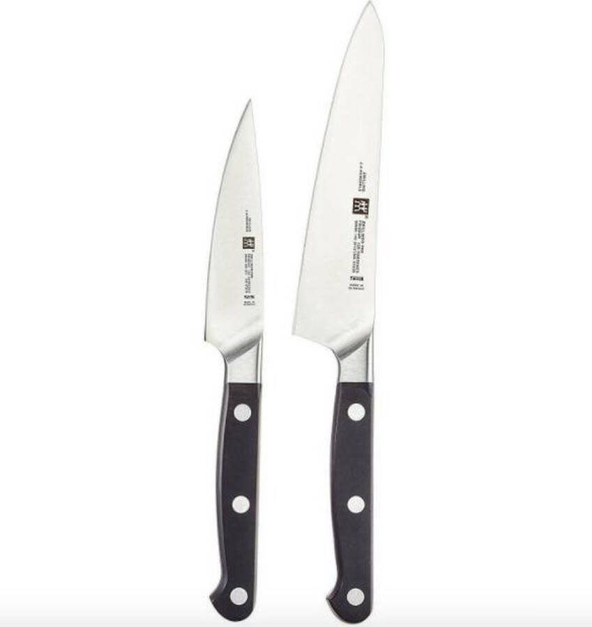 Zwilling Pro keukenmessen 2-delige set professionele messenset keukenmes
