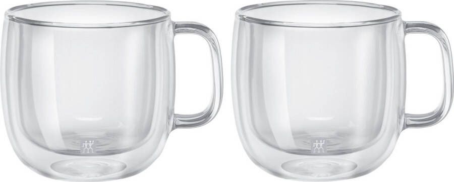 Zwilling Sorrento Dubbelwandig Cappuccinoglas Met oor 450ml 2 Stuks