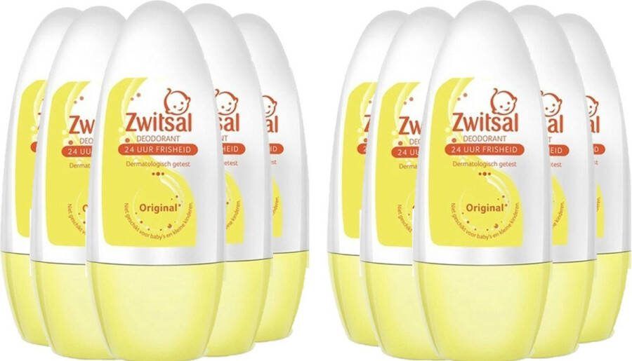 Zwitsal Deodorant Roller- Voordeelverpakking 10 x 50 ml