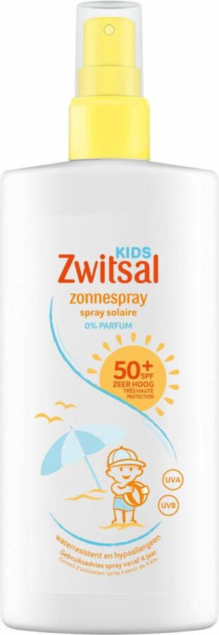 Zwitsal Kids Zonnebrandspray Spf 50+ 200 Ml 0% Parfum