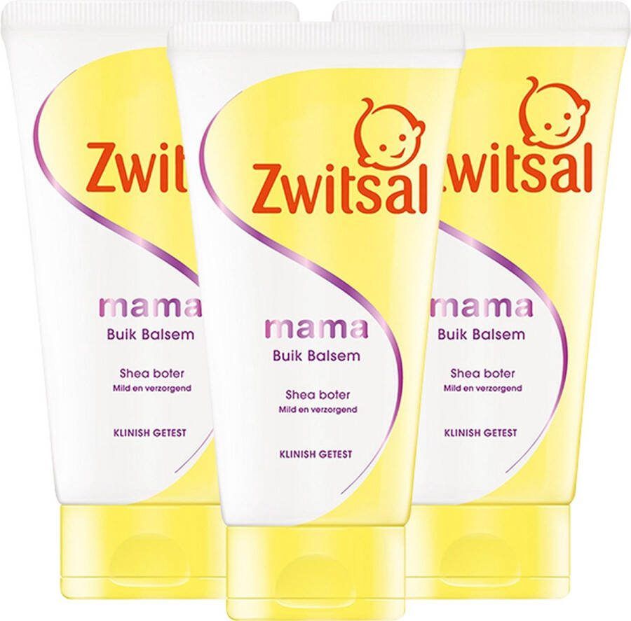 Zwitsal Mama Buik Balsem 3 x 150ml Voordeelpack