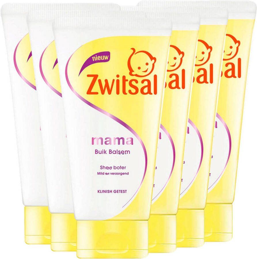 Zwitsal Mama Buik Balsem 6 x 150ml Voordeelverpakking