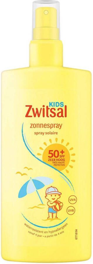 Zwitsal Zonnespray Kids SPF50+ Waterresistent en voor de gevoelige huid 200 ml