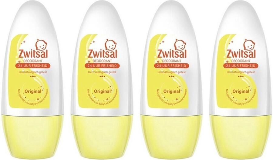 Zwitsal Deodorant Roller 4 x 50 ml
