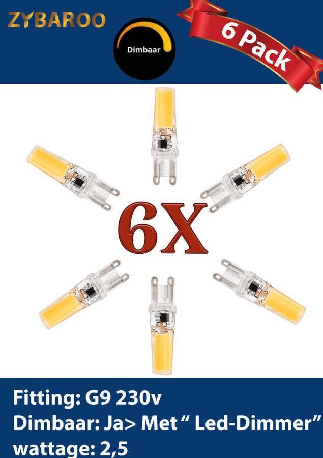 Zybaroo G9 led lamp hoge lichtopbrengst 250 lumen