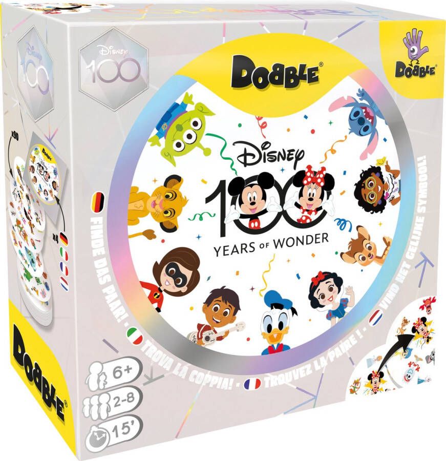 Zygomatic Board Game Studio Dobble Disney 100 Years of Wonder Kaartspel