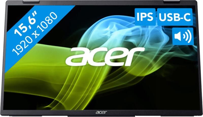 Acer PD163Qbmiuux Monitor Grijs