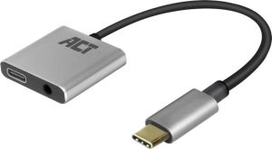 ACT USB-C naar 3 5mm adapter met power delivery
