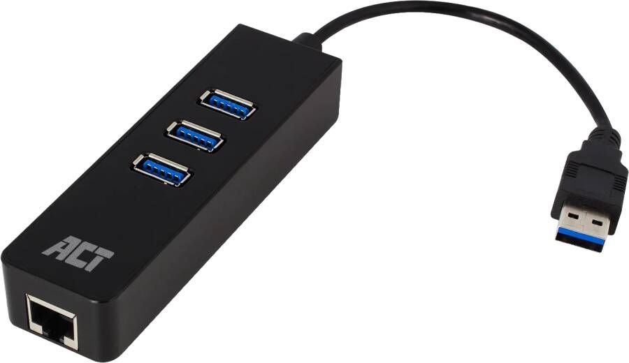 4-Act USB 3.2 Gen1 hub 3 poorten met Gigabit netwerkpoort