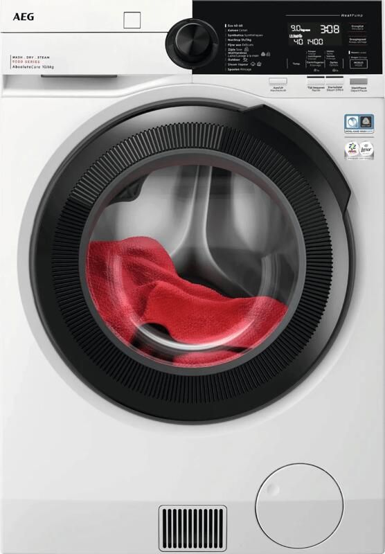 AEG 9000 AbsoluteCare Warmtepomp Was-droogcombinatie 10 kg LWR9506BN4