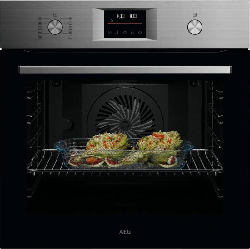 AEG 5000 SurroundCook met SteamBake Heteluchtoven met stoomondersteuning met pyrolysereiniging OA5PB40WAM
