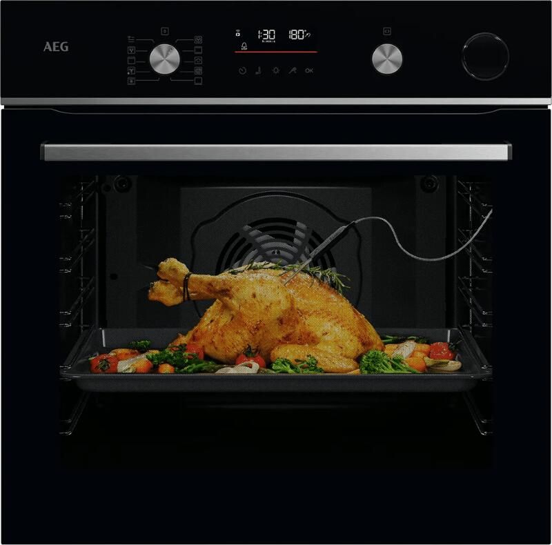 AEG 6000 SenseCook met SteamCrisp Heteluchtoven met stoomondersteuning OR6AB521SB