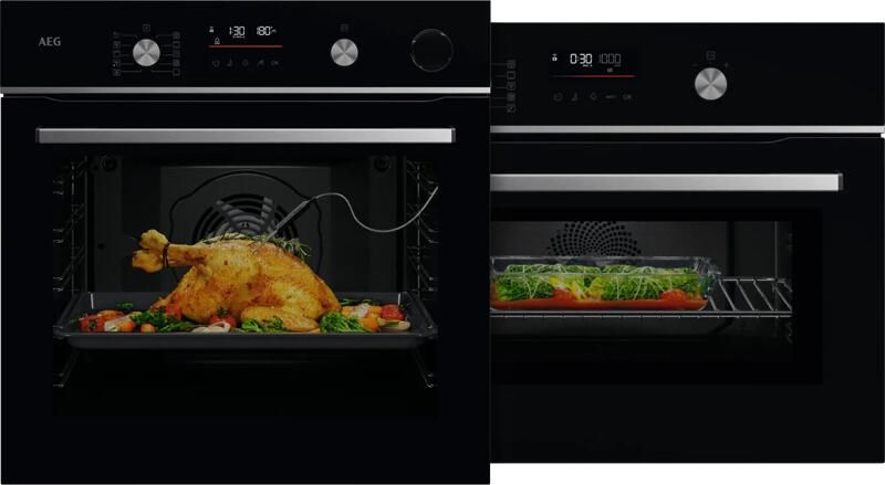 AEG OR6PB52WSB SteamCrisp + OK6NK50WB CombiQuick